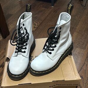 Dr Martens 1460 White Boots Size 6